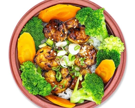Grilled Teriyaki Shrimp.