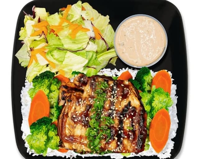 Grilled Teriyaki Salmon.