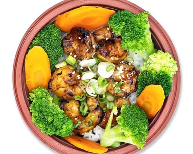 Grilled Teriyaki Shrimp.
