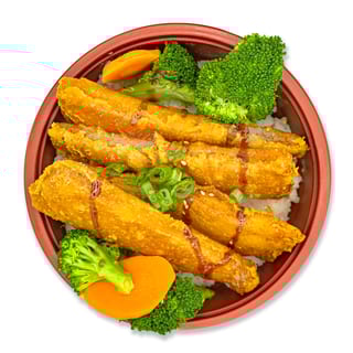 Fried Fish Teriyaki Bowl