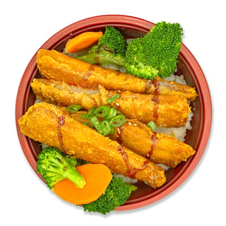Fried Fish Teriyaki Bowl